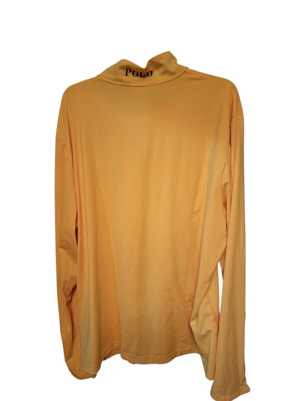 POLO RALPH LAUREN BIG PONY tangerine  POLO SHIRT Long sleeves Men's XXL Preppy